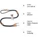 Leitengr n Adjustable Dog Leash for Small Dogs | 3M Length 0.8cm Width Lightweight (200g) with 2 Carabiners | Devon Model - Black - Buy Online on GoSupps.com