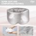 Hilph Sleep Mask - 100% Blackout Satin Eye Mask for Side Sleepers - Adjustable Headband - Grey - Buy Online on GoSupps.com