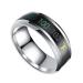 ABAODAM 2 STK sensitive couple ring modern men's rings men's jewelry Temperate gauges cock ringing men delicate ring temperature lover ring jewelry stylish jewelry accessories 1.74x1.74cmx2pcs sorted color bx2pcs