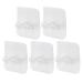 Natudeco 10 pieces of self-adhesive shaving hooks self-adhesive wall hooks home organizer hooks sticky wall hangers for cell phone holder shower towel razor