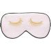 townssilk Pink Pattern Silk Sleep Mask - Adjustable Strap, Super Soft Eye Mask for Ultimate Comfort and Sleep Aid - Buy Online on GoSupps.com