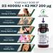 Best Immune International Best Immune Natural Vitamin D3 4000IU K2 MK7 200mcg Premium Quality 100 Capsules Immune Support Maximum Absorption Premium Quality - Buy Online on GoSupps.com