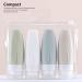 Dajidafu Travel Silicone Dispenser Bottle Shower Gel Toothpaste Makeup Squeeze Tube Refillable Leakproof Container Accessories Light Gray 90ML - Buy Online on GoSupps.com