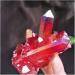 Natural Crystal Rough Red Aura Quartz Crystal Titanium Bismuth Silicon Cluster Rainbows Natural Stones and Minerals - Buy Online on GoSupps.com