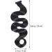 FRCOLOR vintage wavy wig hair extension wig extensions hair tie womens wigs hair buns women wigs curly hair wig wrap around hair extension Miss hair accessories High temperature wire wave 25X4CM Black - Buy Online on GoSupps.com