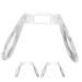 Lurrose 4 pieces of glasses nose pads saddle lane cushion Exchange of the nose pad of a glasses Face trainer nose piece for glasses glasses brick nose brick cushions hard plastic bike a piece