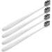 Healvian 8 pcs Soft Toothbrush Set | Extra Soft Nylon 3-Sided Travel Toothbrush for Sensitive Teeth | Gentle Reusable White Toothbrushes - Buy Online on GoSupps.com