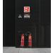 Notlok Safety Work Fire Extinguisher Shield 15x15cm | Glossy CO2 Pictogram | Durable Brushed Aluminum Frame | DIN EN ISO 7010 Compliant - Buy Online on GoSupps.com