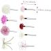 DOITOOL 1 Set Japanese-style hair clip plant hair stick set preserved flower artificial flower purple the flowers french barrette hair clips bridal hair clip polyester iron - Buy Online on GoSupps.com