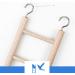 CULER Bird Wooden Ladder Rocking Perch Climbing Stairs Budgie Cage Toy Pet Supplies (32 * 7cm) - Buy Online on GoSupps.com