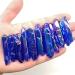 100g Blue Aura Titanium Crystal Coated Strip Quartz Rough Violet Crystal Stone Strip for Decoration - Buy Online on GoSupps.com