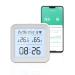 DIFCUL WIFI Thermometer Hygrometer - Mini LCD Digital Thermometer Hygrometer Inside - Support from Alexa Google Aga Warnings Data storage