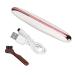 Qukaim USB Heated Eyelash Curler Heated Eyelash Curler USB Rechargeable Electric Heating Lash Curler with Smart Temperature Control Anti-Scalding Cleaning Brush for Women Makeup