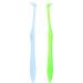 Ouligay 2 pieces Tuft Toothbrush inserted toothbrush toothbrush Small toothbrushes Bush tooth gaps brush soft toothbrush toothbrush for braces