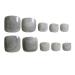 24Pcs Press On Toenails Marble False Toenails Full Cover French Tips Fake Toenails for Women Girls Sticker On Toenails Artificial Feet Nails Pedicure Art
