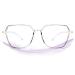 ROCKNIGHT Blue Light Blocking Glasses for Computer Phone Digital Screen Transparent Purple Grey Frame