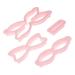 HOMSFOU 1 Set Bow Mold Plastic Bowknot Biscuit Holiday Cookie Routers for Woodworking Router Templates for Woodworking Router Woodworking Bowknot Cookie Cutters Pudding Cake 12X6X1.5cm Pink