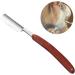 MILISTEN Barber Razor Blade - Stainless Steel Blades & Wooden Handle Manual Shaver for Facial Hair Beard & Ear Hair Trimming - Buy Online on GoSupps.com