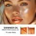 Golden Brown Shimmer Body Oil - Long Lasting Body Highlighter & Glow Makeup for Women | 3.4 Fl Oz - Buy Online on GoSupps.com