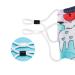 MATIXING 200Pcs Cord Locks Silicone for Drawstrings Elastic Cord Rope Adjuster Non Slip Stopper(100 Black and White)