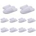 ROYGGBP 10 Pairs Spa Slippers  Luxury Velvet Slippers Non Slip Guests Flip Flop Ideal for Travel Home Hotel Nail Salon Use  Fits Up to US Men Size 11 & US Women Size 12