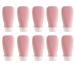 Transparent 90ml Travel Silicone Refill Bottle Shower Gel Shampoo Refill Bottle Squeeze Refill Empty Bottle Pink