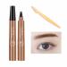 Lightsbetter Waterproof Brow Pen Microblading Eyebrow Pen Lightbetter Eyebrow Pen Natural Precise 4 Point Eyebrow Pencil (Light brown)