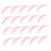 DOITOOL 20 Pairs Eyelash Silicone Patch False Eyelash Patches Grooved Shield Eyelash Lift Silicone Eyelash Perming Pads Silicone Makeup Tool Pink Makeup Set Curly Silica Gel