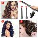 3-in-1 Curling Wand Set with Interchangeable Ceramic Barrels & Heat Resistant Glove - Black - Buy Online on GoSupps.com
