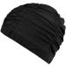 Froiny Pleated Nylon Cloth Swim Cap 2pcs for Adult Men Women - Large Size for Long Hair | Ideal for Swimming & Hot Spring Bathing - Buy Online on GoSupps.com