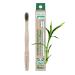 wellsamed wellsagreen bamboo children's toothbrush with soft activated carbon bristles