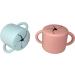 Silicone Snack Cup for Toddlers and Babies | Spill Proof & Collapsible | Unbreakable Food Container | Light Pink (1pc) - Buy Online on GoSupps.com