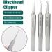DMSUO No. 5 Blackhead Remover Tweezers Professional Stainless Clips for Beauty Salons High Precision Blackhead Closed Extractor - Buy Online on GoSupps.com