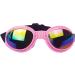 Luckxing Glasses for Dogs | Cat & Dog Barrel Glasses for Medium Dogs | Windproof Soft Eye Protection - Pink - Buy Online on GoSupps.com