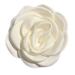 MYhose Women Hair Clip Milk White Flowers Hair Clip Artificial Camellia Rose Flower Alligator Hairpins Milk White A