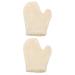 Beaupretty Exfoliating Glove 2Pcs Exfoliating Bath Gloves Sisal Woven Bath Gloves Shower Scrubber Rubbing Bath Mitt Household Exfoliating Bath Mitten for Women Men ( 21x17CM ) Loofah Sponge