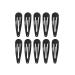 10 pieces of hair clips black metal hair clips slippery hair clips children hair clips side clips black hair clips girl women hair jewelry hair clips are high quality (68mm)