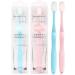 Healvian Ultra-Fine Toothbrush Set for Adults | 4 Super Soft Hair Toothbrushes for Pregnancy Care | Gentle Oral Hygiene with 10 000 Ultra-Fine Bristles - Buy Online on GoSupps.com