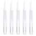 Lurrose 5pcs Empty Nail Oil Twist Pen Disposable Cosmetic Container Transparent Lip Gloss Brush Applicators Eyelash Growth Liquid Tube for Women Girls