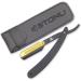STONLI Cut Throat Razors - Straight Razor with Matte Black Finish Professional Barber Razor - Premium Quality Single Blade Shaving Razor for Moustache and Beard - Pouch Included (Black & Gold) - Buy Online on GoSupps.com