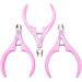 Cuticle Scissors - Nail Cuticle Nippers Clip Edge Cutter Shear Manicure Professional Nail Art Tool Trimmer Scissor Stainless Steel +plastic Pink - Buy Online on GoSupps.com
