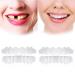 Flipped warm 2 pairs of veneers teeth dentures false teeth artificial teeth braces instant veneers teeth for plug -in