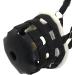 PFIFF 102979 Black Shetty Muzzle with Faux Fur Headpiece - Ideal for Safe and Comfortable Horse Training | International Shipping Available - Buy Online on GoSupps.com