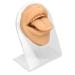 Deosdum Silicone Mouth Tongue Model Lifelike Tongue with Acrylic Stand Professional Practice Piercings Tools for Jewelry Display(Skin Color)
