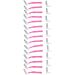 Small L-Shaped Interdental Brush - Push-Pull Oral Care & Tooth Whitening 25 Pink Cleaning Brushes - Buy Online on GoSupps.com
