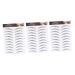 BIUDECO 3 Sheets Waterproof Eyebrow Stickers Brow for Women False Eyebrows for Women Transfer Stickers 21x15cm Black