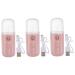 FRCOLOR 3 Sets Humidifier Facial Mister Sprayer Portable Hand Held Steamer Face Steamer Nano Mist Sprayer Electric Fragrance Diffuser Rechargeable Mister Miss Room Pc Pink