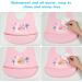 Vicloon Silicone Baby Bib 2PCS - Waterproof Adjustable Bibs for Infant Toddler with Food Catcher Pocket - Owl & Swan Pink-Purple - Buy Online on GoSupps.com
