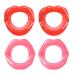 Supvox 4 pieces silicone face slim face trainer Face former Lips Trainer rubber anti -fold anti -aging mouth muscle coach for facelift smile trainer