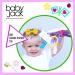 Baby Jack & Co 8x8 Garden Lovey Tag Toys for Babies | Crinkle Toys for Baby - Soft, Safe & BPA Free | Learn Shapes & Colors with Stroller Clip - Buy Online on GoSupps.com